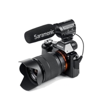 Microfone Condensador para Câmera DSLR Saramonic SR-M3 com Saída P2 Preto