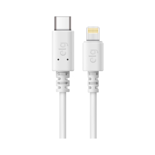 Cabo USB Tipo-C para Lightning ELG TCL10 - Branco