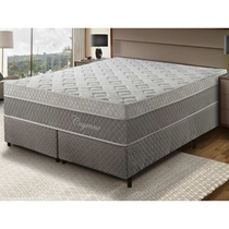 Cama Box Queen Umaflex Cayenne 158x198x75cm Molas Ensacadas Cinza Escuro