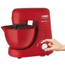 Batedeira Planetária Arno Nova Deluxe SX35 600W 8 Velocidades e 4,1 Litros Vermelho