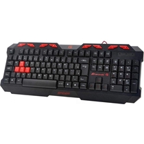 Teclado Gamer FORTREK Spider GK706 Multimídia ABNT2 - Preto/Vermelho