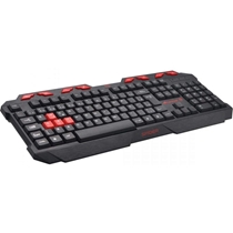 Teclado Gamer FORTREK Spider GK706 Multimídia ABNT2 - Preto/Vermelho