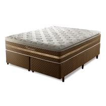 Cama Box King Umaflex Capuccino 193x203x75cm com Molas Ensacadas - Marrom