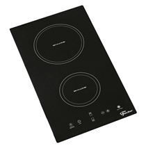 Cooktop 2 Bocas de Indução Fischer com Mesa Vitrocerâmica e 9 Níveis de Potência Preto