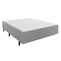 Base para Cama Box Casal Herval Meditare 138x188x39cm – Cinza