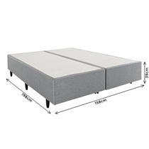 Base para Cama Box Queen Herval Meditare 158x198x39cm – Cinza