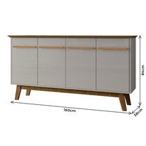 Buffet 4 Portas 160cm Bechara Opala