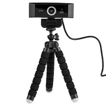 Webcam Kross Elegance KE-WBM720P HD 720p Foco Fixo - Preto