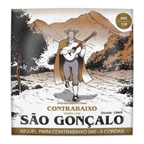 Encordoamento São Gonçalo Níquel para Baixo 5 Cordas Tensão Média 045-130