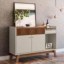 Buffet 2 Portas 1 Gaveta 1 Nicho 133cm Linea Brasil Lucca