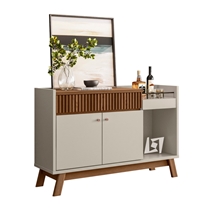 Buffet 2 Portas 1 Gaveta 1 Nicho 133cm Linea Brasil Lucca