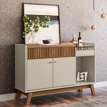 Buffet 2 Portas 1 Gaveta 1 Nicho 133cm Linea Brasil Lucca