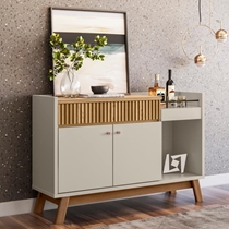 Buffet 2 Portas 1 Gaveta 1 Nicho 133cm Linea Brasil Lucca