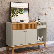 Buffet 2 Portas 1 Gaveta 1 Nicho 133cm Linea Brasil Lucca