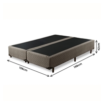 Base para Cama Box Queen Umaflex Sevilha 158x198x42cm - Marrom