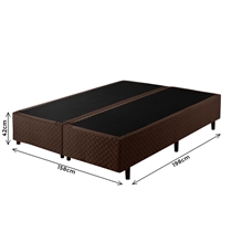 Base para Cama Box Queen Umaflex Atenas 158x198x42cm - Marrom