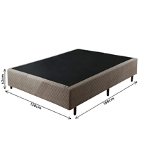 Base para Cama Box Casal Umaflex Sevilha 138x188x42cm - Marrom