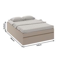 Cama Casal Castro Móveis Versátil 7050A 143x194x44,5cm