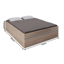 Cama Casal Castro Móveis Versátil 7050A 143x194x44,5cm