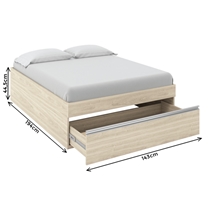 Cama Casal Castro Móveis Versátil 7050A 143x194x44,5cm