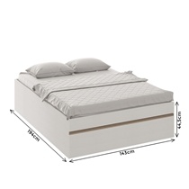 Cama Casal Castro Móveis Versátil 7050A 143x194x44,5cm