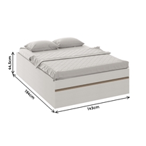 Cama Casal Castro Móveis Versátil 7050A 143x194x44,5cm