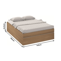 Cama Casal Castro Móveis Versátil 7050A 143x194x44,5cm