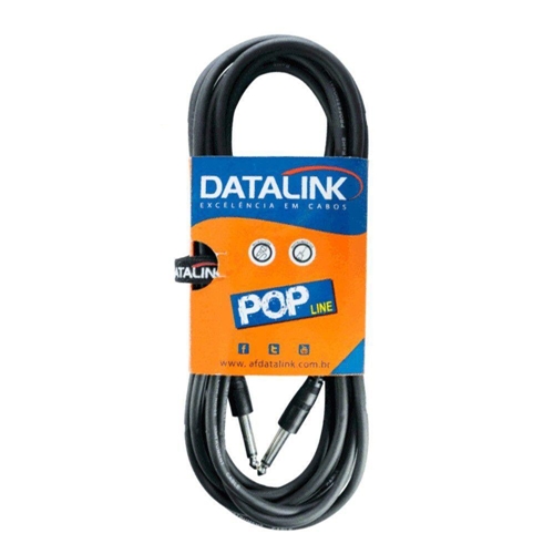 Cabo P10 7 Metros para Instrumentos Datalink POP7M - Preto