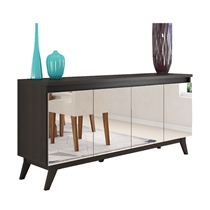 Buffet 4 Portas Espelhadas 156cm Viero Glamour