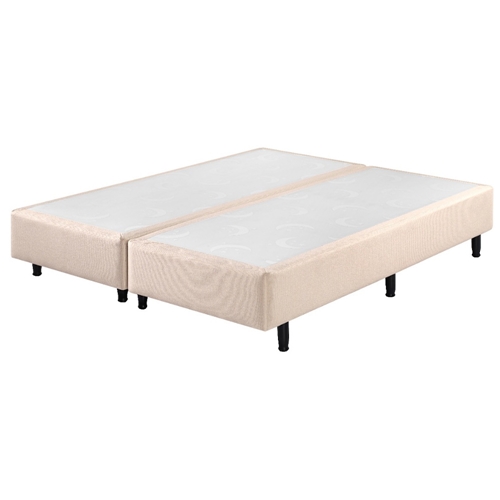 Base para Cama Box Queen Ecoflex Somie 158x198x37cm Liso Champagne