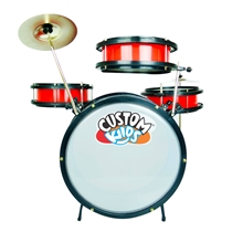 Bateria Infantil Custom Kids CKDM4 com 4 Peças