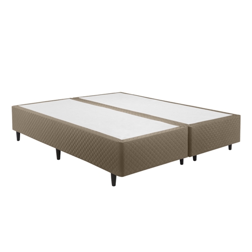 Base para Cama Box Queen Herval Idea Suede 158x198x28cm - Bege