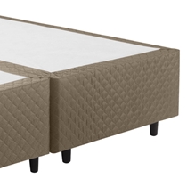 Base para Cama Box Queen Herval Idea Suede 158x198x28cm - Bege