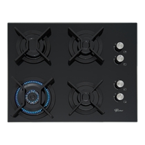 Cooktop 4 Bocas à Gás Fischer Infinity com Tripla Chama e Acendimento Superautomático Preto - Bivolt