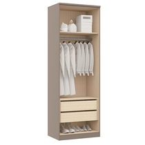 Guarda-Roupa Modulado 2 Portas 2 Gavetas Castro Elegance