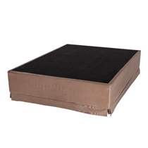 Base para Cama Box Casal Cristalflex Suede Gomo 138x188x40cm – Marrom