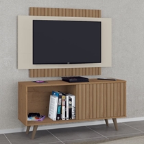 Rack com Painel para TV até 50 Polegadas 119cm com 1 Porta 1 Nicho Atualle Malaga