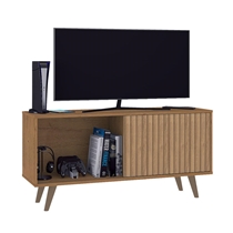 Rack com Painel para TV até 50 Polegadas 119cm com 1 Porta 1 Nicho Atualle Malaga