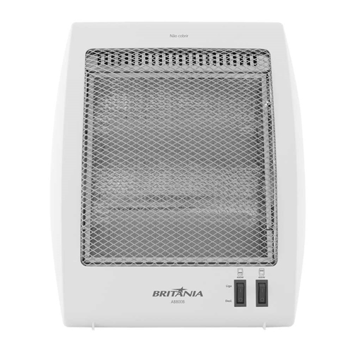 Aquecedor Halógeno Britânia AB800B 800W Branco