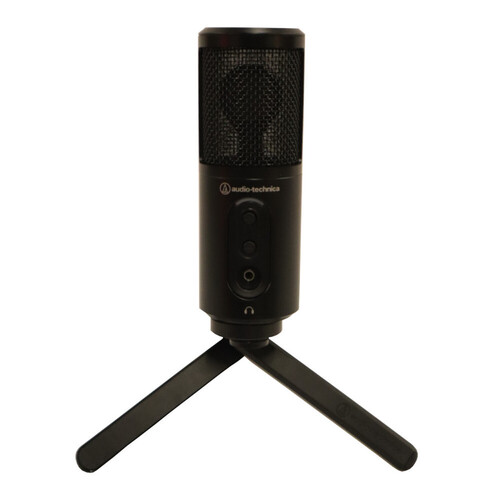 Microfone Condensador com Fio Audio Technica ATR2500X-USB Cardióide com Cabo - Preto