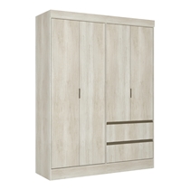 Guarda-Roupa Casal 4 Portas 2 Gavetas THB Millenium