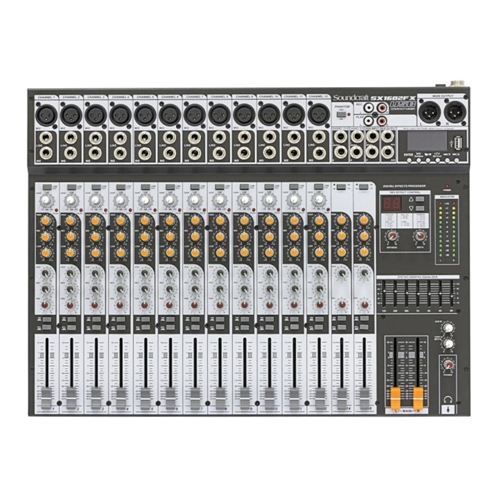 Mesa de Som Soundcraft SX-1602 FX - 16 Canais, com Efeitos, USB - Bivolt