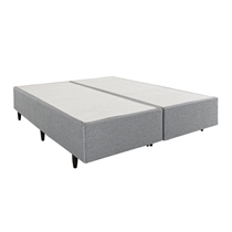 Base para Cama Box King Herval Meditare 193x203x39cm - Cinza