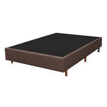 Base para Cama Box Casal Cristalflex Quadriculado Poliéster 138x188x36cm - Marrom