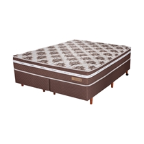 Cama Box Queen Cristalflex Charm 158X198X61 Molas Ensacadas - Marrom