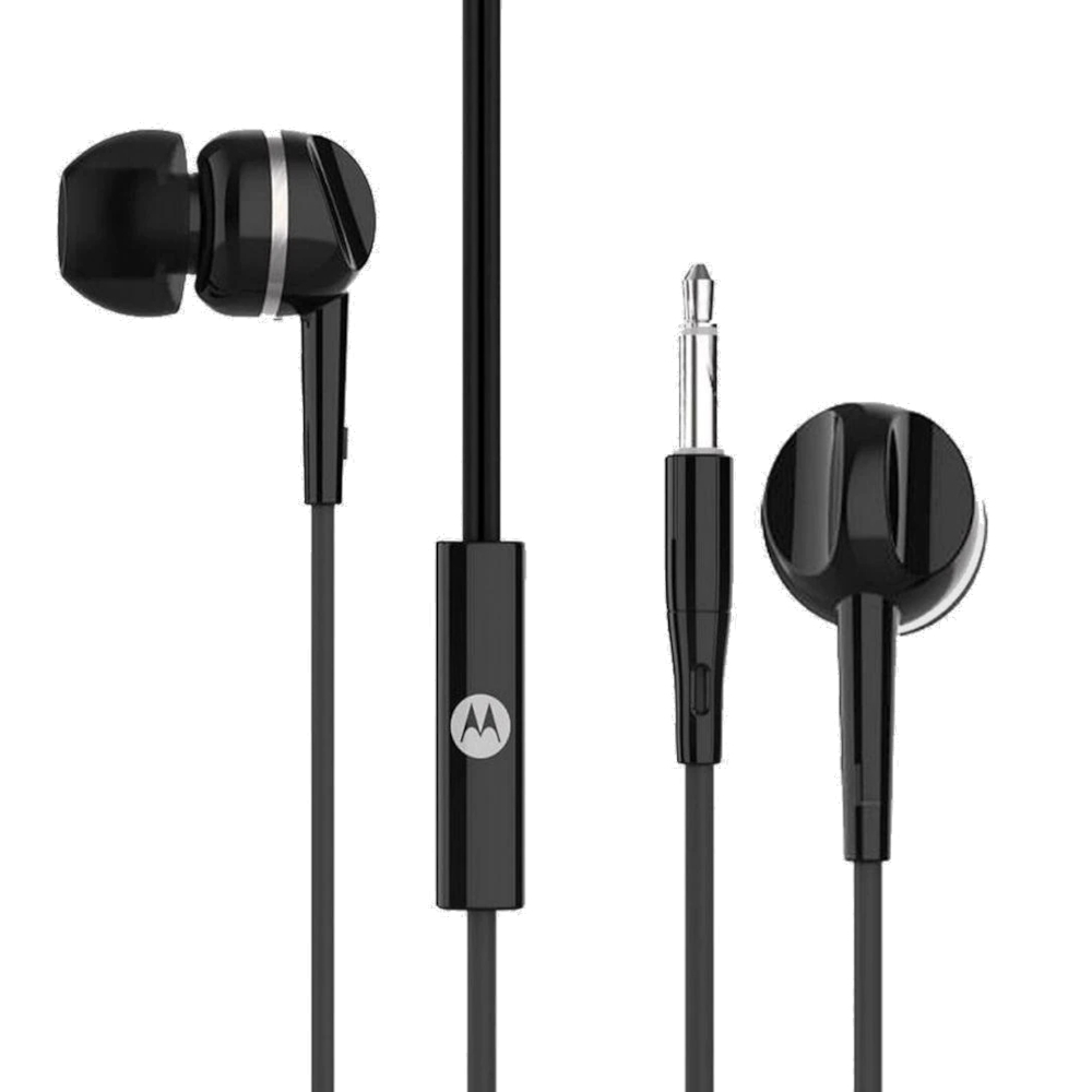 Fone De Ouvido Motorola Earbuds Preto Schumann