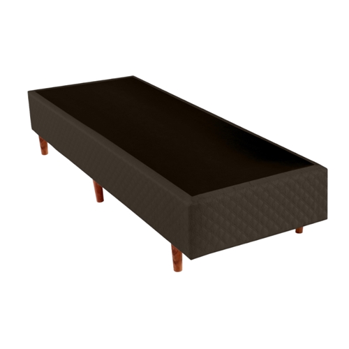 Base para Cama Box Solteiro Cristalflex Quadriculado - 88x188x38cm Marrom