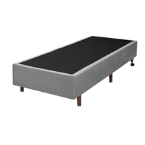 Base para Cama Box Solteiro Cristalflex Quadriculado 88x188x38cm - Cinza