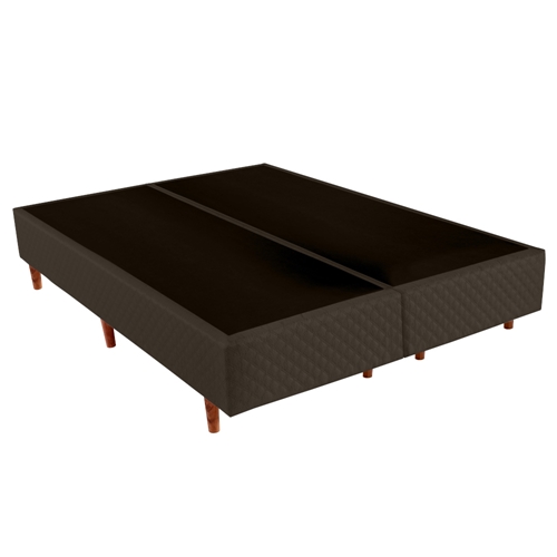 Base para Cama Box Queen Cristalflex Quadriculado 158x198x36cm - Marrom