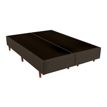 Base para Cama Box King Cristalflex Quadriculado 196x203x36cm Marrom